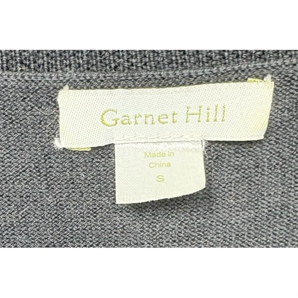 Garnet Hill Womens Dress Small Black 100% Merino Wool Midi Lagenlook Pockets - Picture 3 of 9